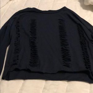 Navy long sleeve sweatshirt